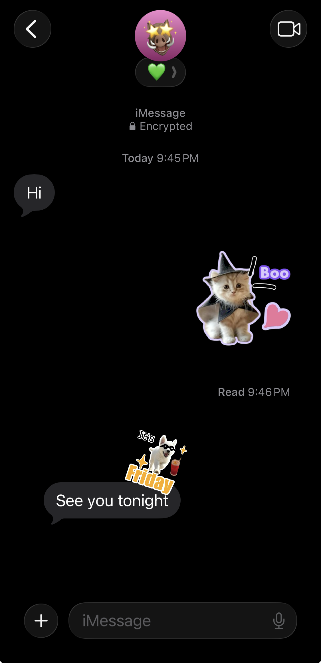 Use stickers in iMessage
