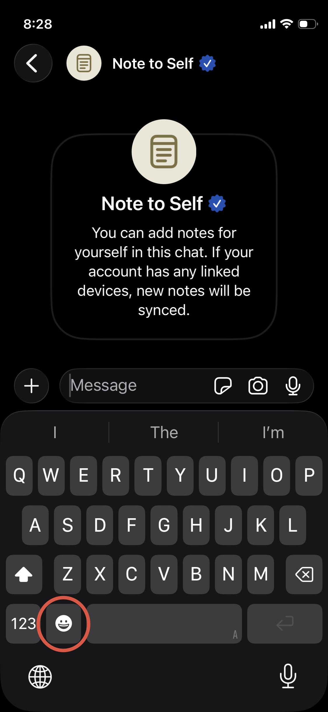 Open Emoji Keyboard