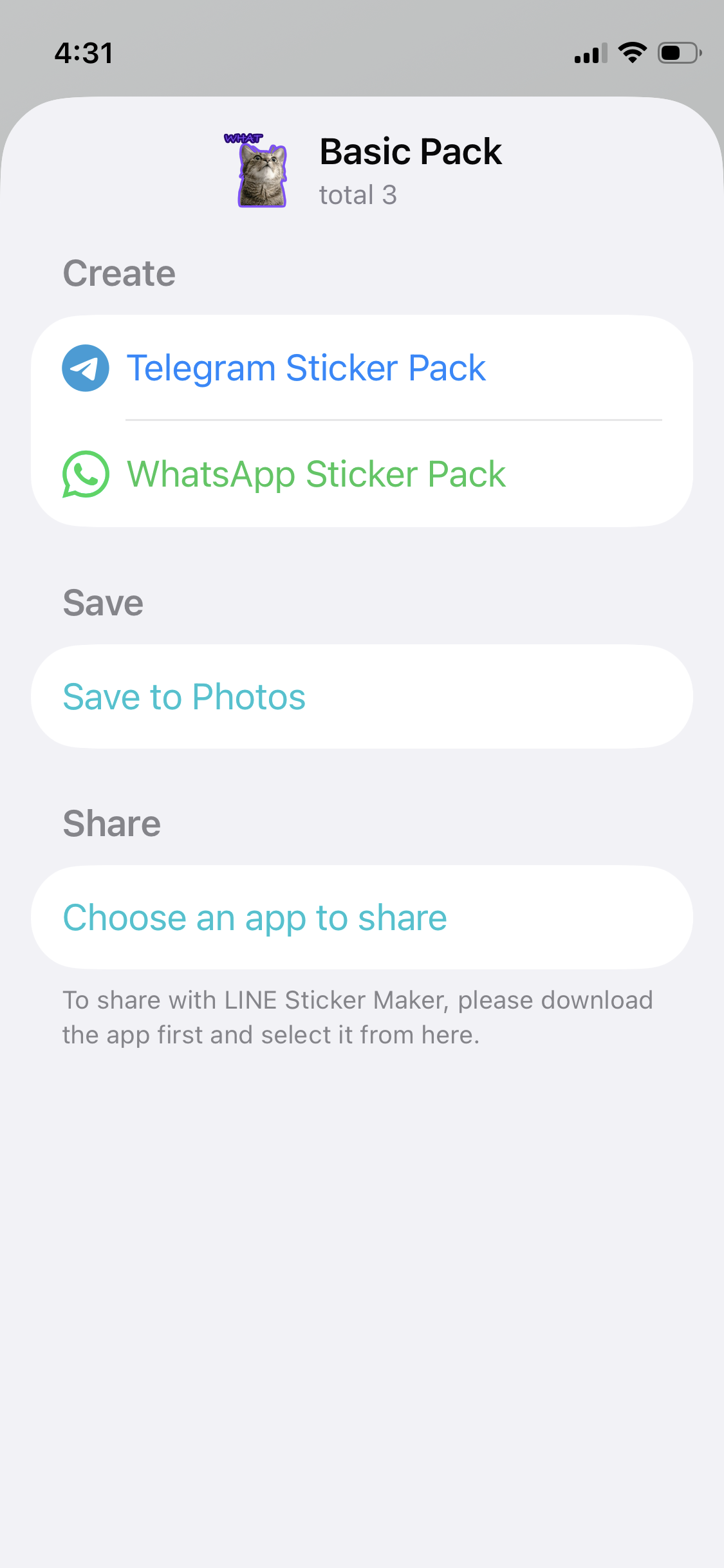 Open Share Sheet