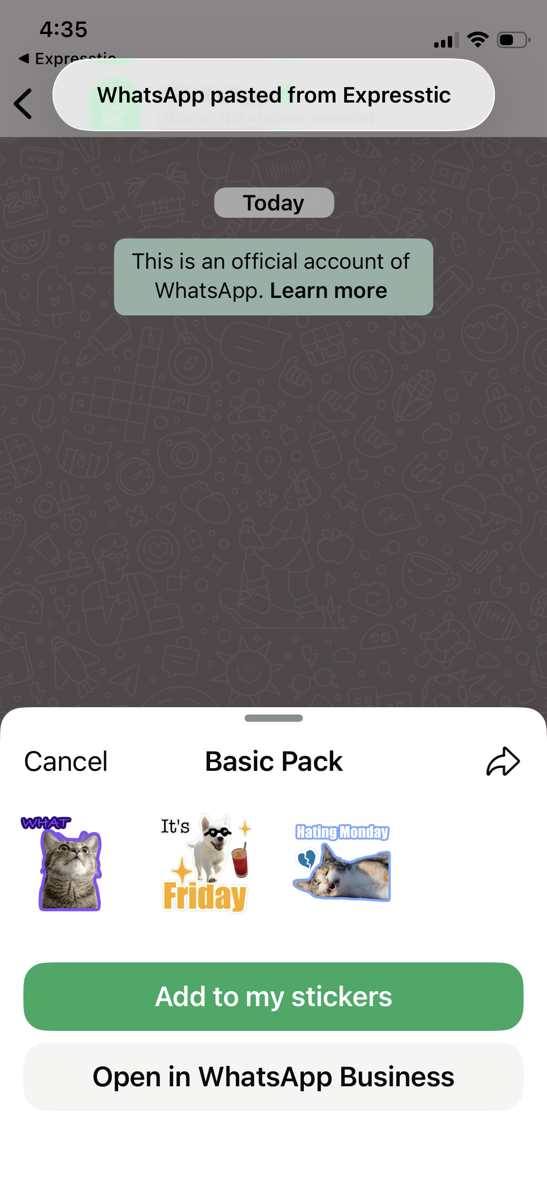 Upload to WhatsApp